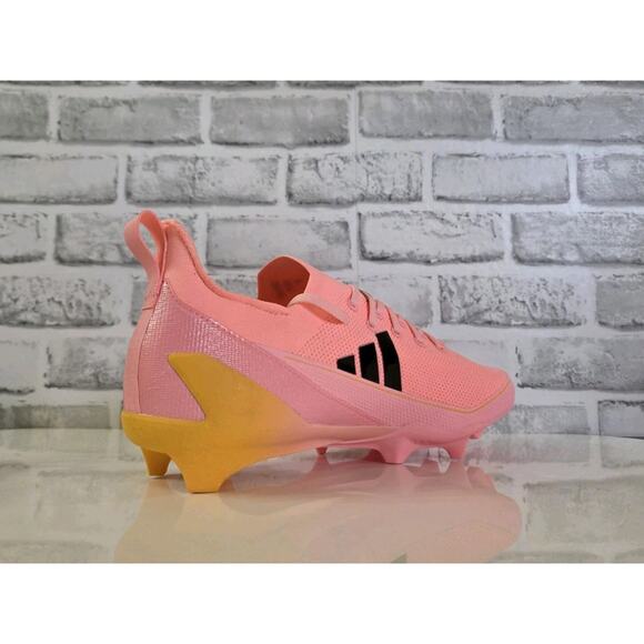 Men\'s Adidas AdiZero Electric+ Football Cleats Pink Orange Cleats IF1566 Sz 12.5